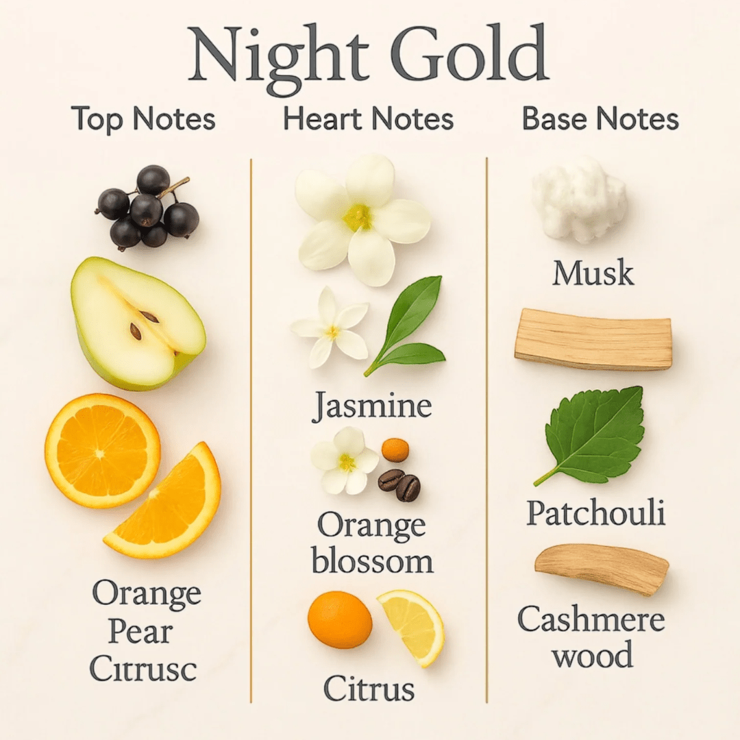 Night Gold - Pear / Orange / Cashmere Wood - 100ml