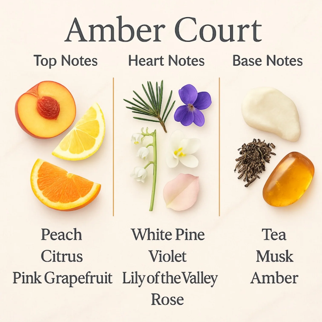 Amber Court - Citrus / Tea / white pine - 100ml